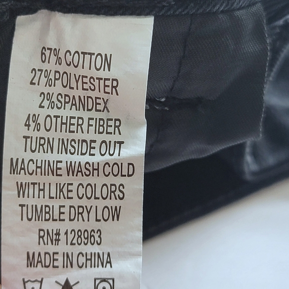 NWT Size 9/28 INDIGO REIN Black Denim Super High Rise Ripped Skinny Ankle Jeans - Picture 6 of 6